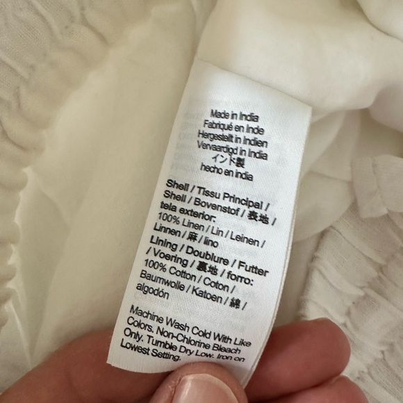 J. Crew White Linen Wide-Leg Seaside Pants - Picture 3 of 6